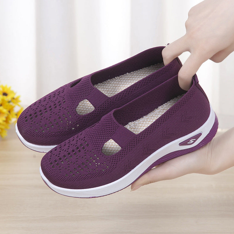 Women Woven Orthopedic Breathable Soft Sole Shoes
