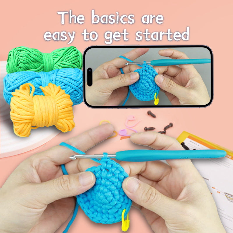 🌈Rainbow Dinosaur Crochet Kit