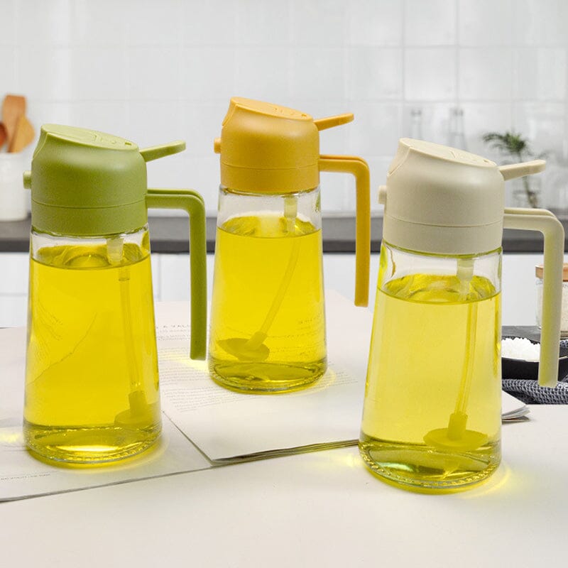 2-in-1 Glass Oil Sprayer and Dispenser（470ml）