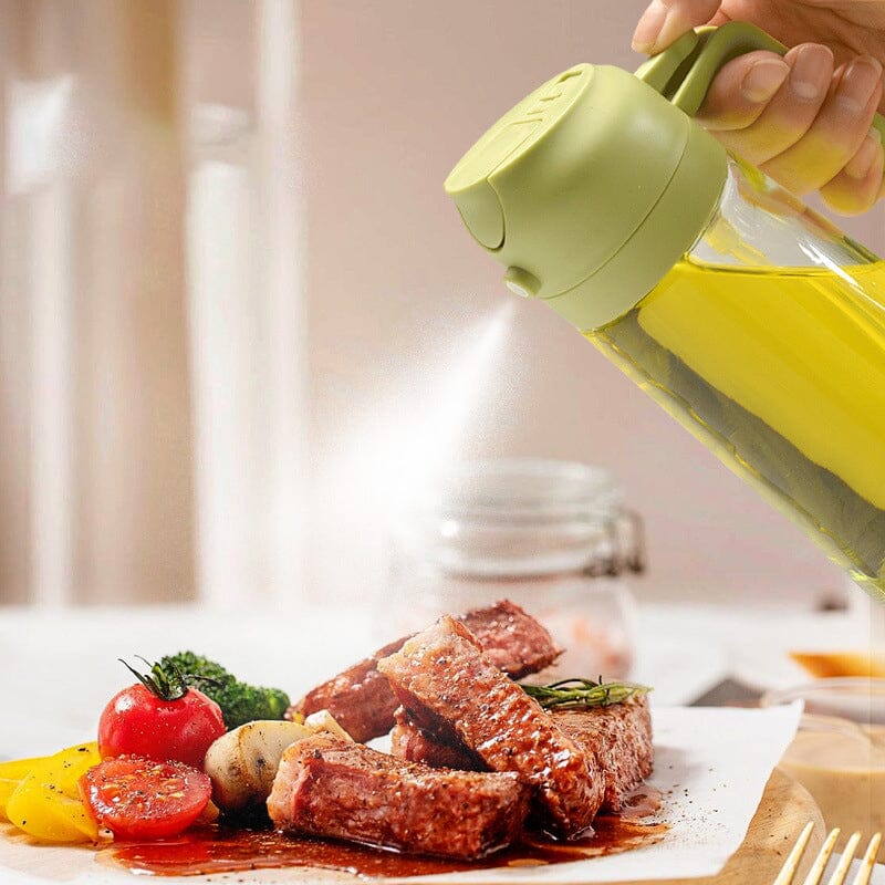 2-in-1 Glass Oil Sprayer and Dispenser（470ml）