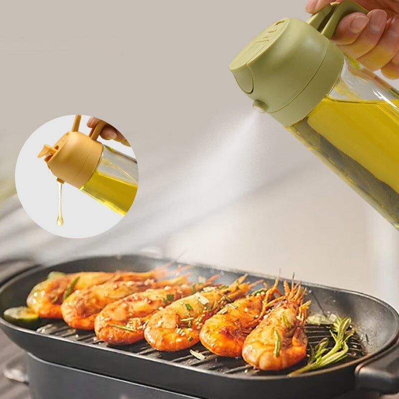 2-in-1 Glass Oil Sprayer and Dispenser（470ml）