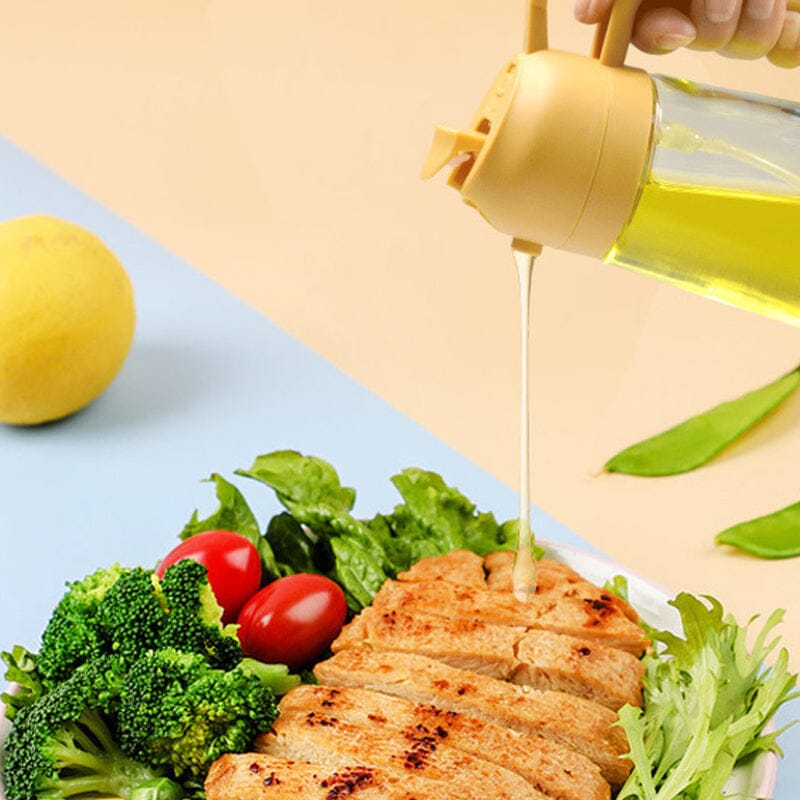 2-in-1 Glass Oil Sprayer and Dispenser（470ml）