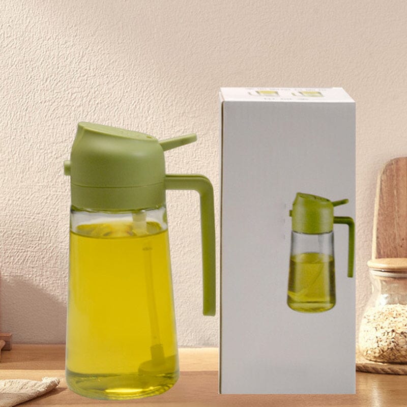 2-in-1 Glass Oil Sprayer and Dispenser（470ml）