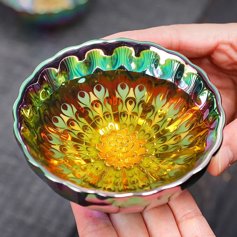 Colorful Tenmoku Tea Cups