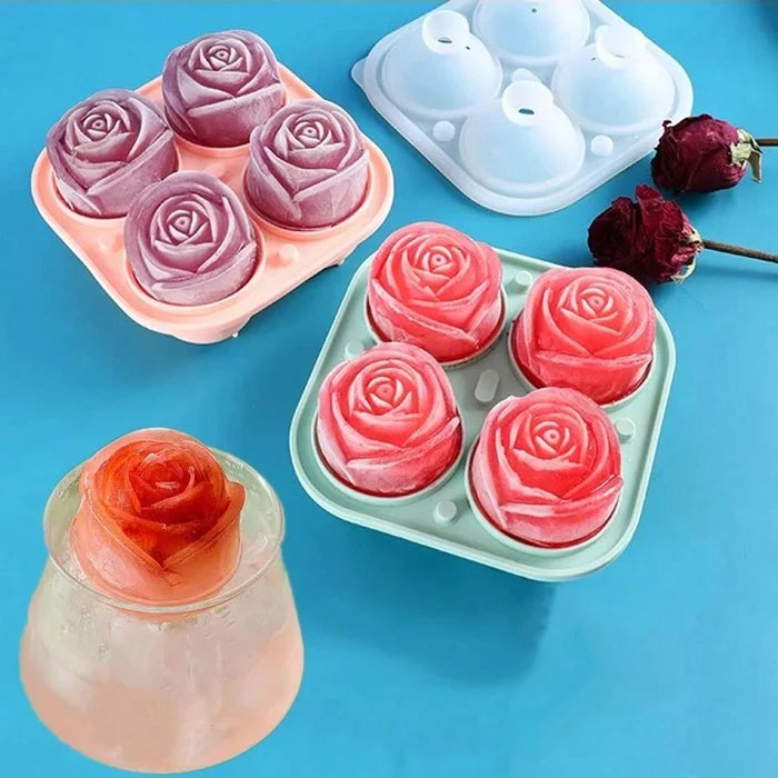 Silicone Rose Ice Ball Maker