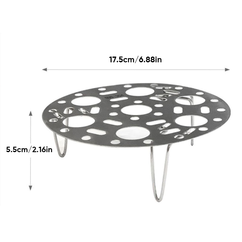 👨‍🍳Stainless Steel Steaming Rack🥚（6.88 inch）
