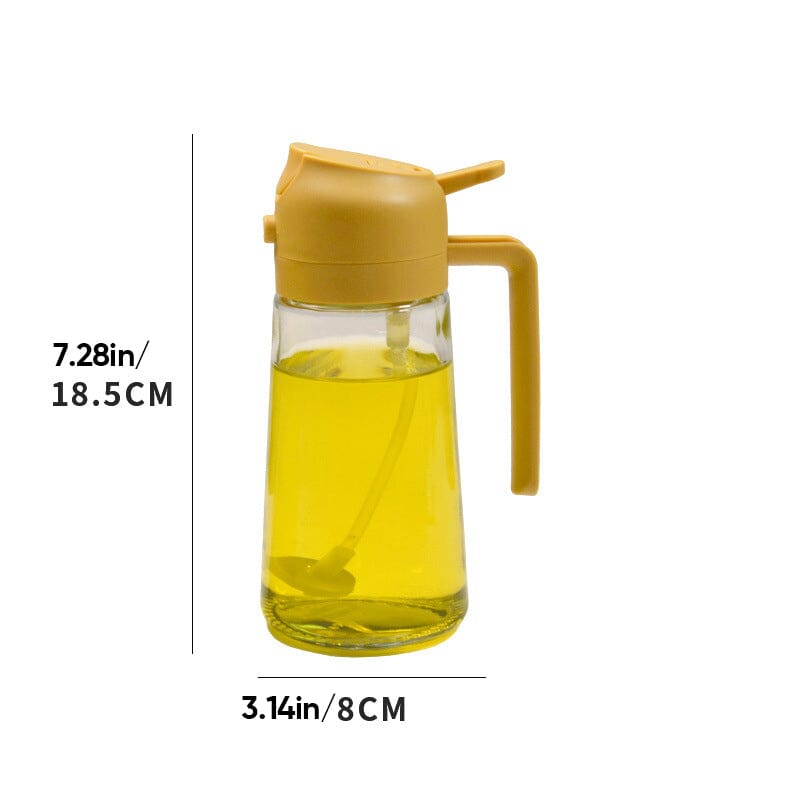 2-in-1 Glass Oil Sprayer and Dispenser（470ml）