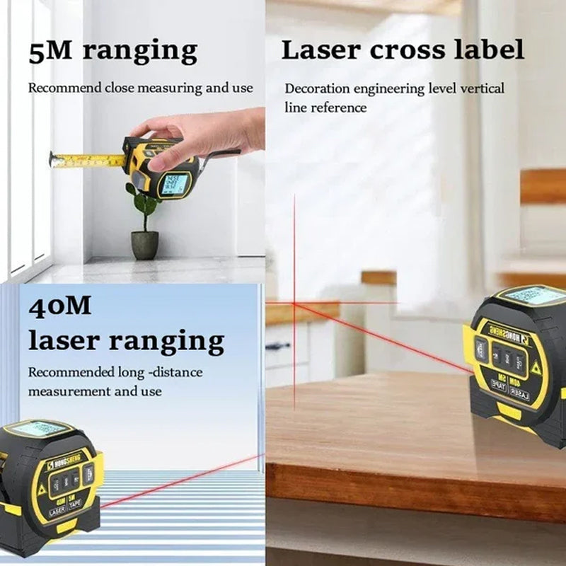 3-In-1 Infrared Laser Tape Measuring (Free Shipping)