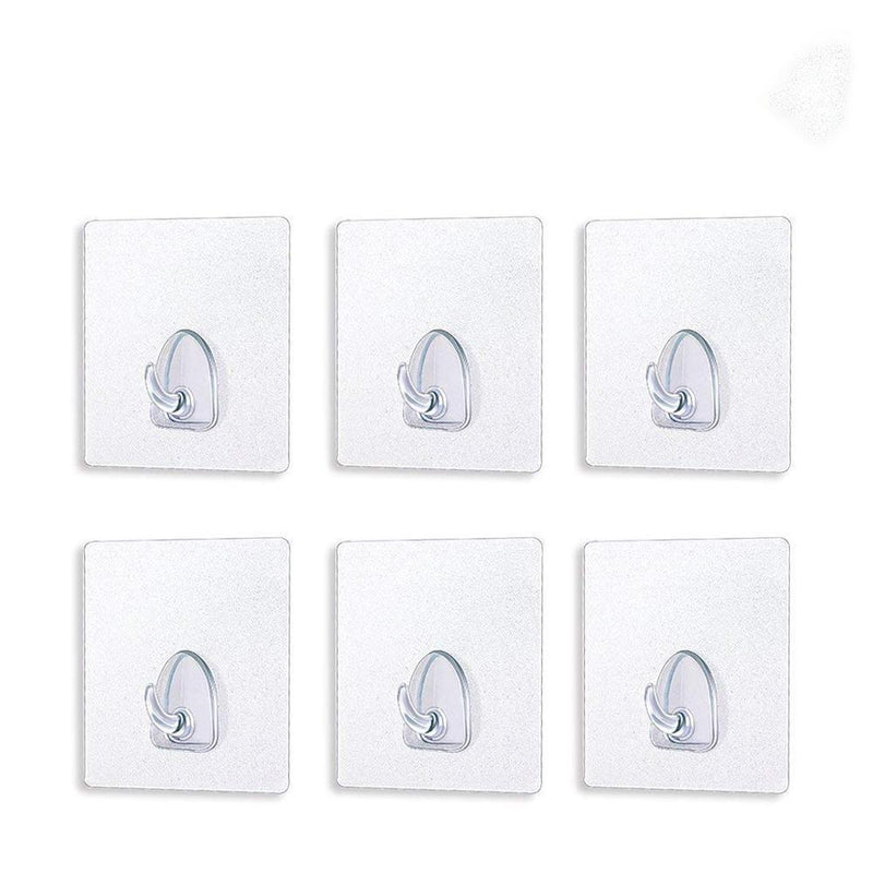 Hirundo® Waterproof Reusable Seamless Sticky Transparent Frosted Hooks
