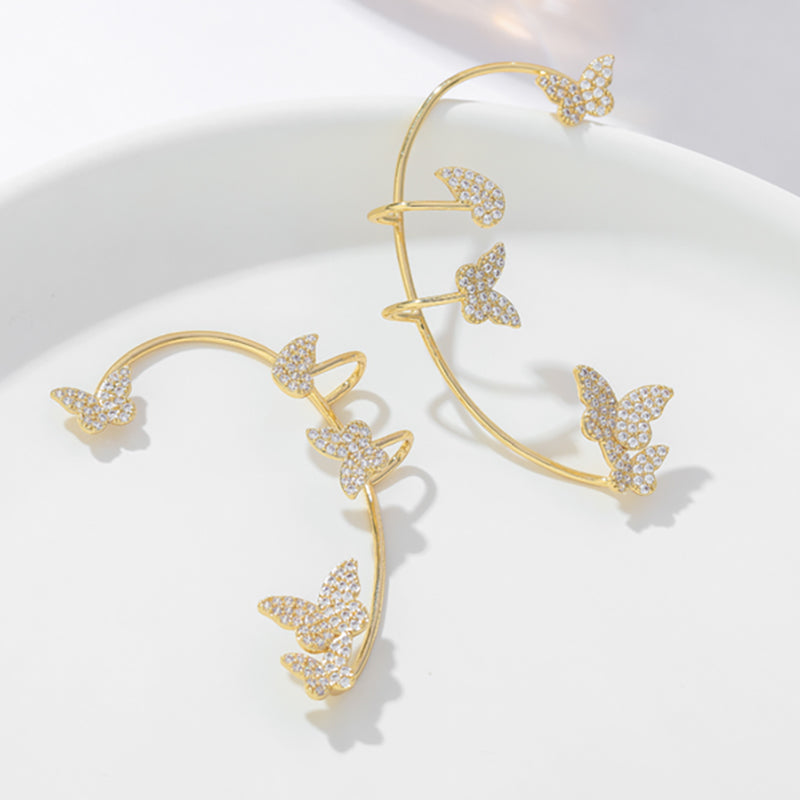 Butterfly Garden Crescent Earrings