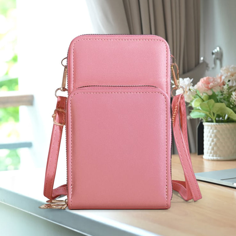 Three-layer Zipper Multifunctional Mobile Phone Bag